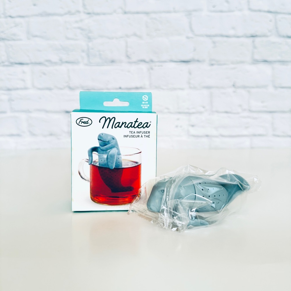 New Fred MANATEA Reusable Tea Infuser Silicone Manatee